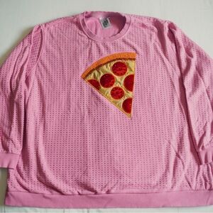 *Like New* — Pizza Sweatshirt- Queen of Sparkles